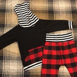 *Sold* 18 Month Plaid & Striped Outfit